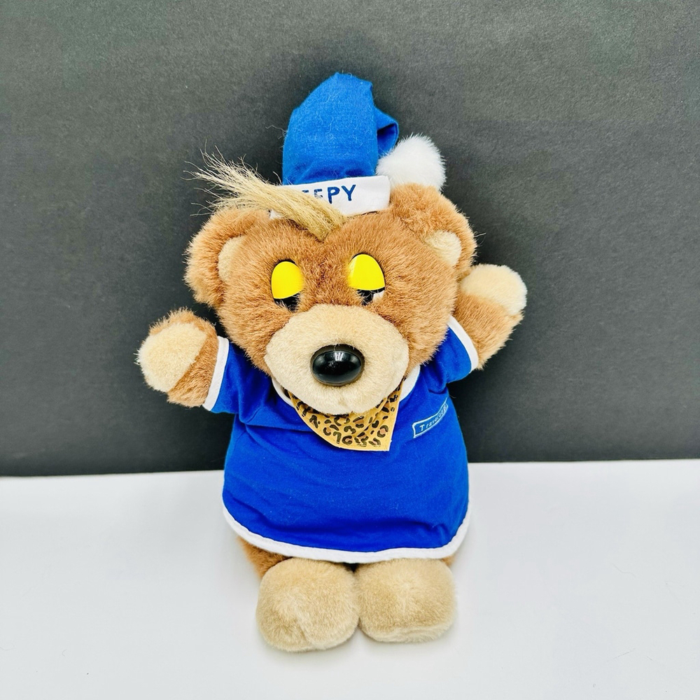 Vintage Travelodge Sleepy Bear Plush PJs Nightcap Hotel Promo 10.5” Mary Meyer